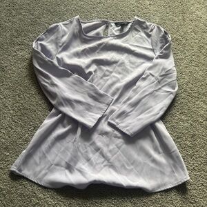 Banana Republic Light Purple Women's Blouse with Keyholes in Sleeves